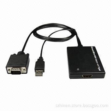 VGA and USB to HDMI Adapter with Pigtail